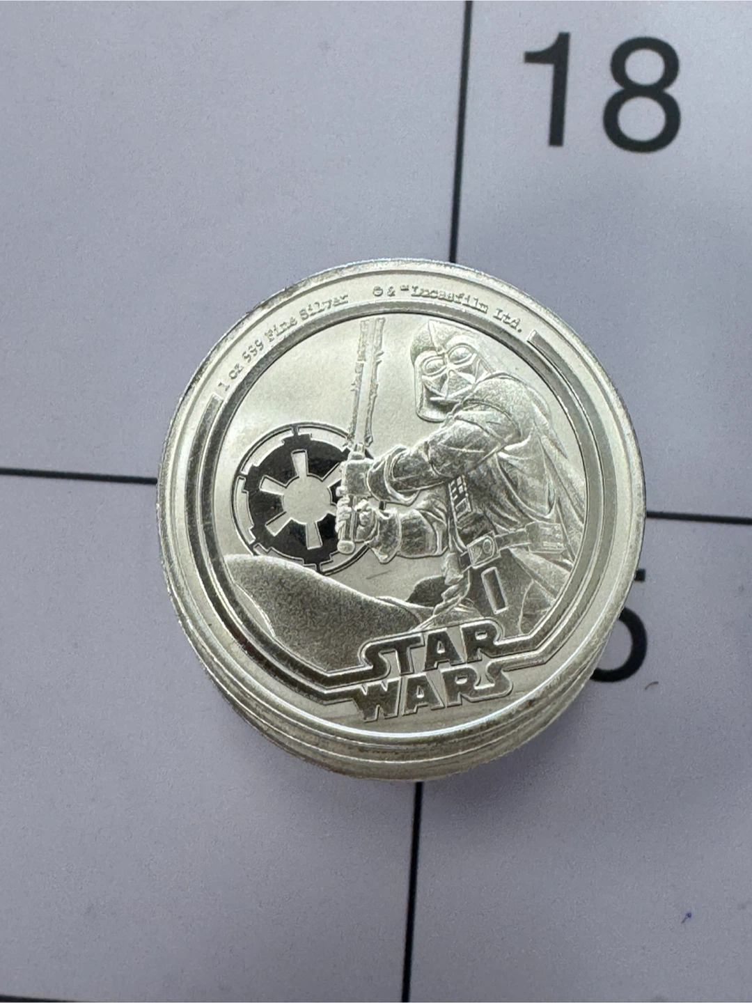 Star Wars Darth Vader 1 oz Silver Coins