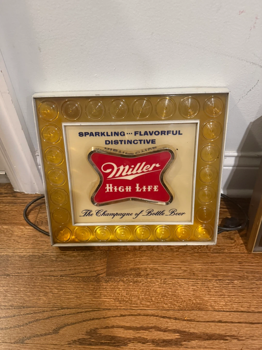 Miller High Life "The Champagne of Bottle Beer" Lighted Sign