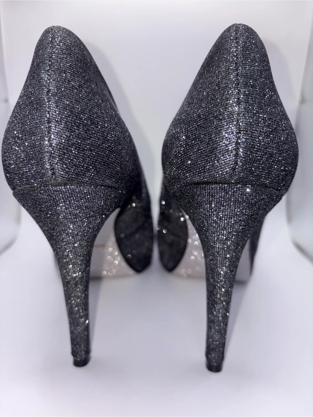 Brand NEW! 7.5 - Nine West Glitter Peep Toe Heels - photo 4