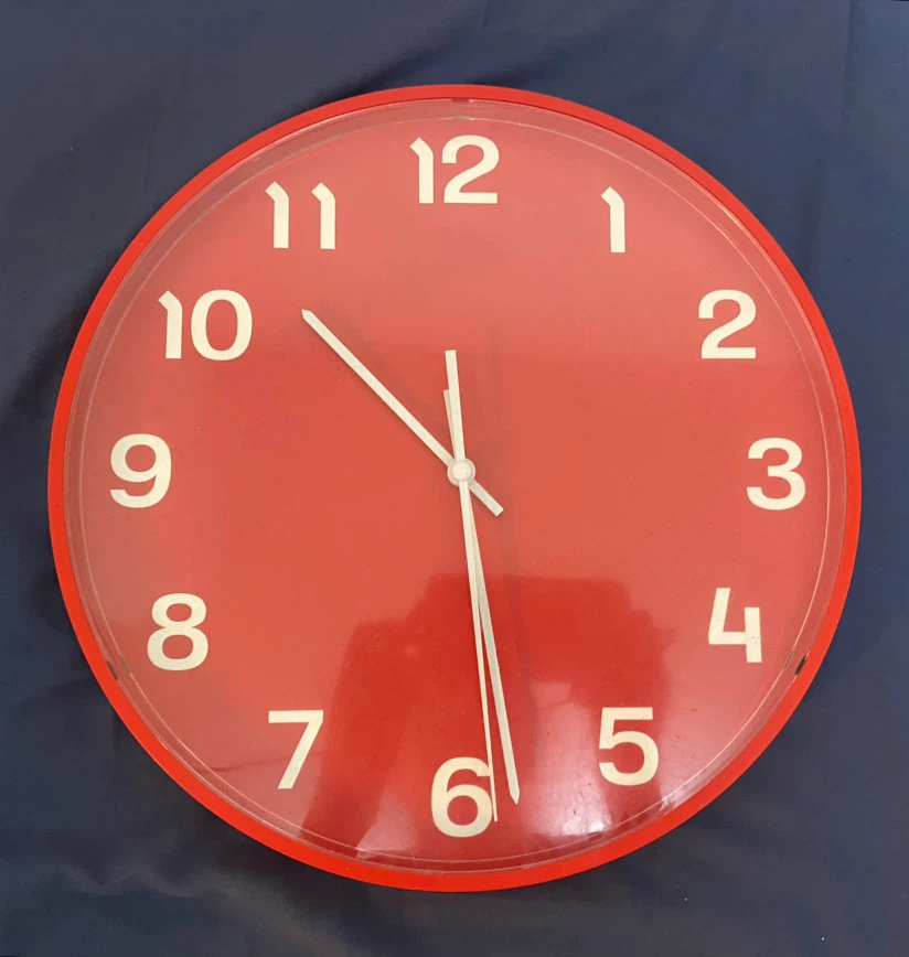Red Wall Clock