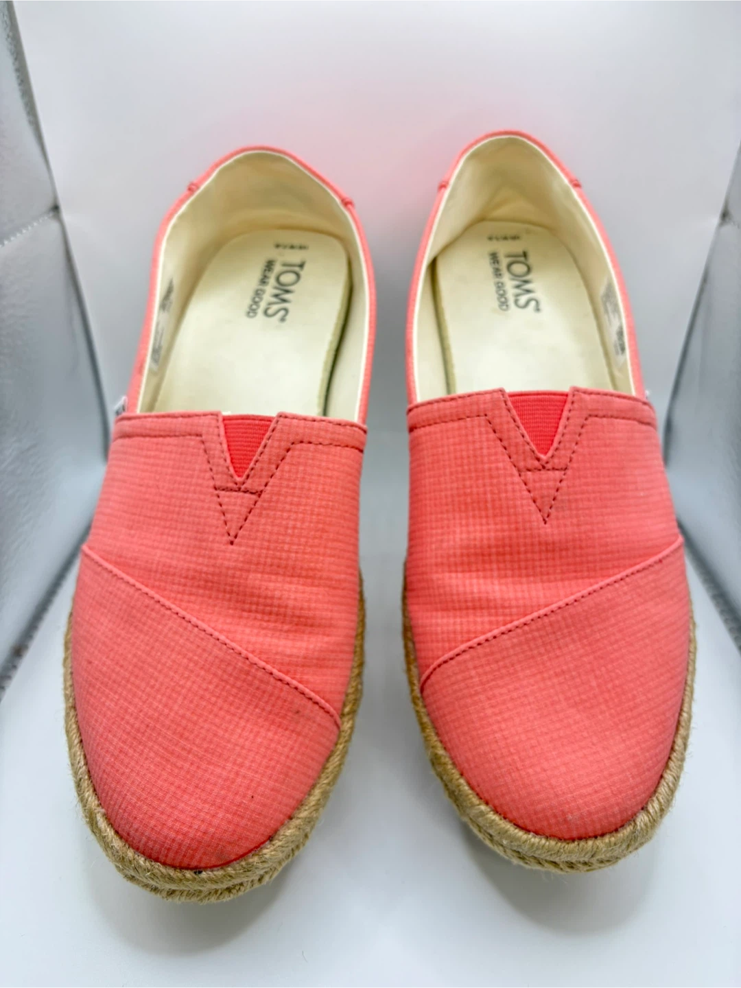 7.5 - TOMS Slip-On Shoes - Coral