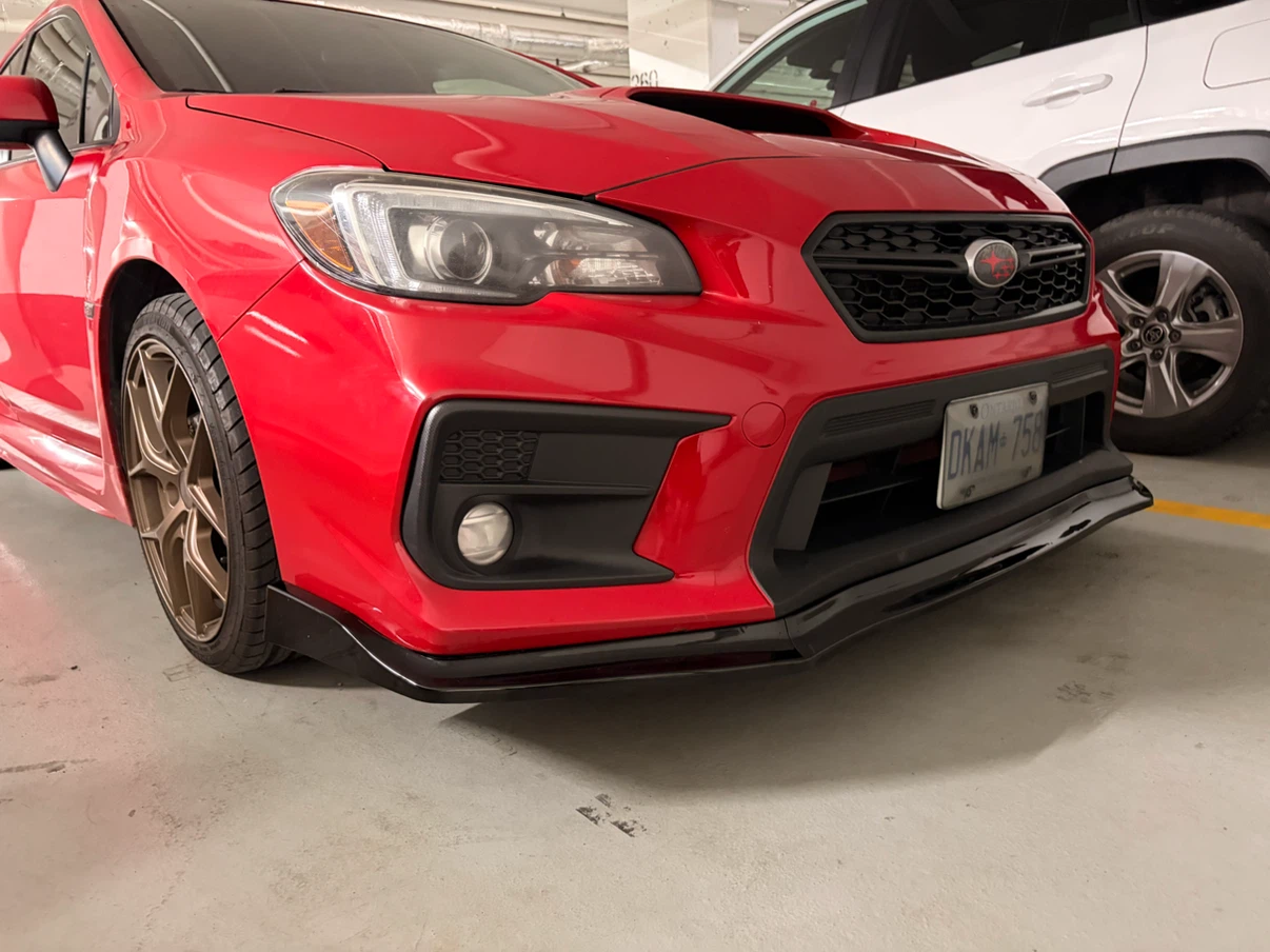 Black Gloss Front Lip for Subaru WRX