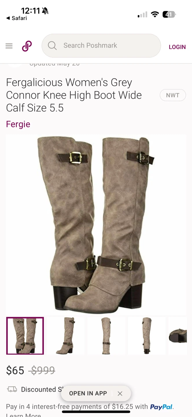 7.6 - Fergalicious Connor Knee High Wide Calf Boots - photo 3