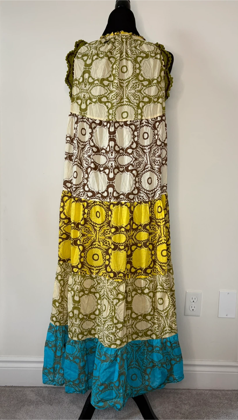 M - ZARA Bohemian Style Tiered Maxi Dress - photo 4