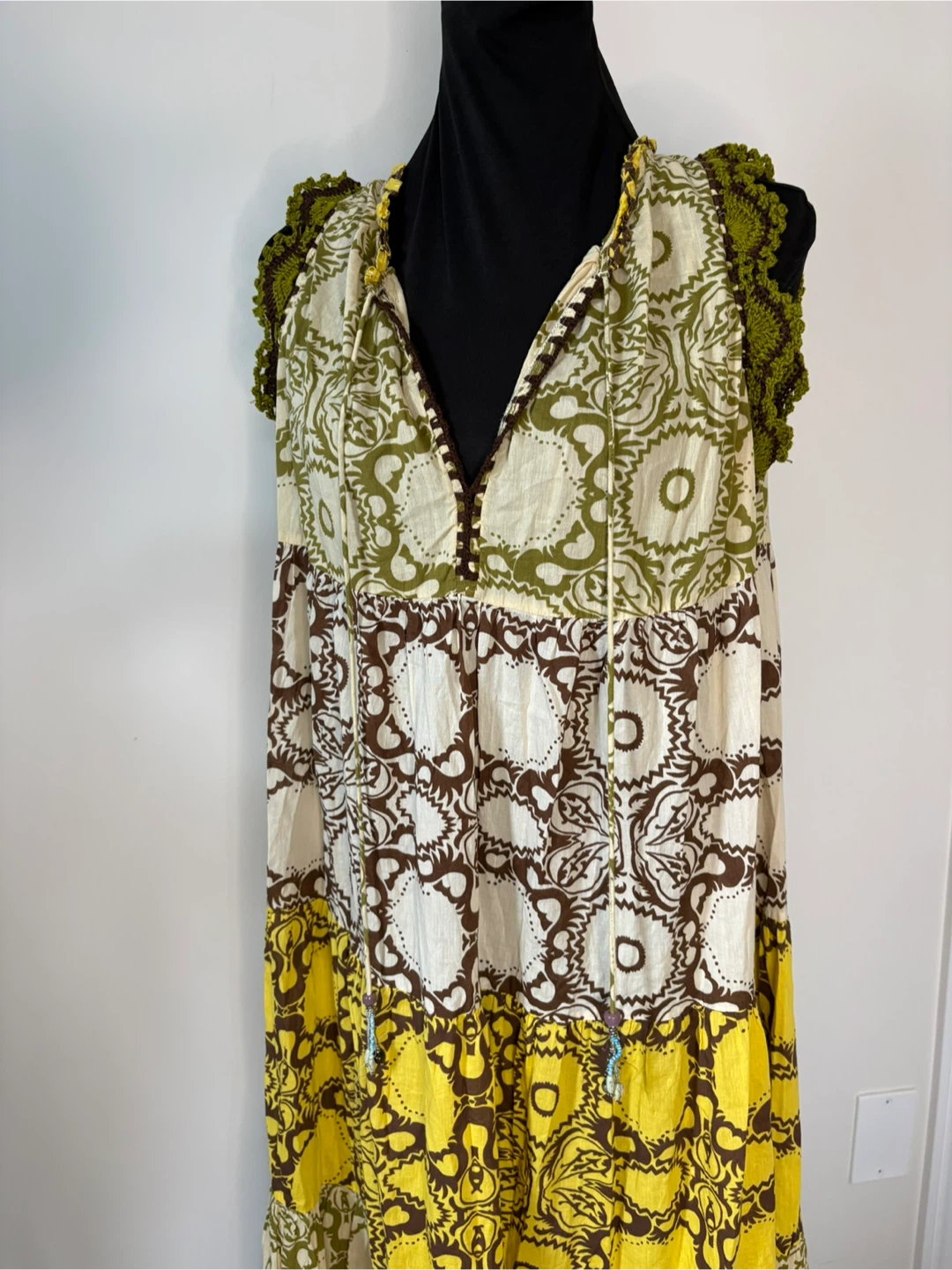 M - ZARA Bohemian Style Tiered Maxi Dress - photo 5