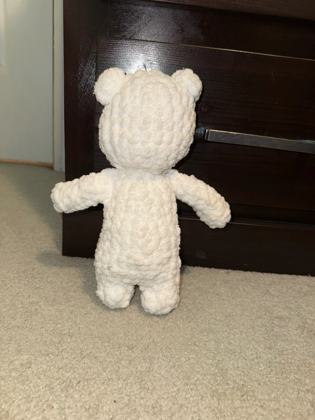 Handmade White Crochet Teddy Bear - photo 2