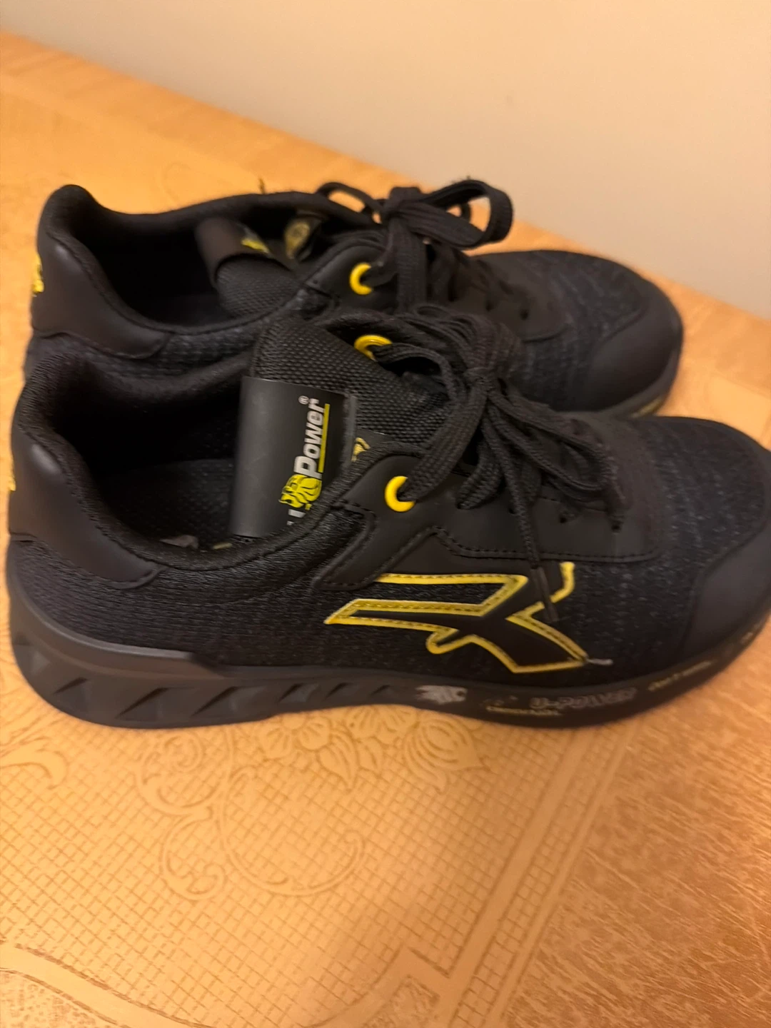 U-Power Black and Yellow Safety Shoes