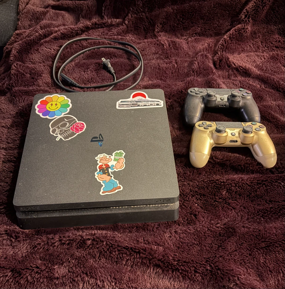 PS4 1TB Slim w/ 2 Controllers + Games