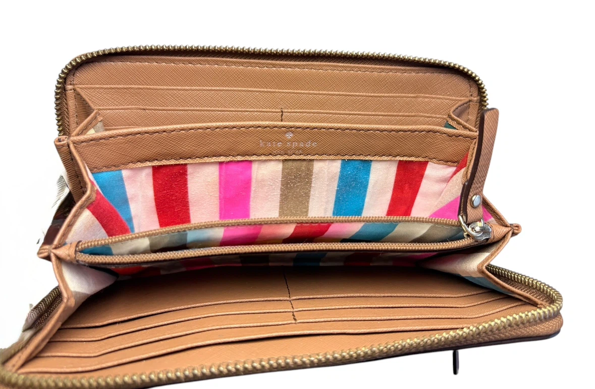 Kate Spade Tan Saffiano Zip-Around Wallet - photo 3