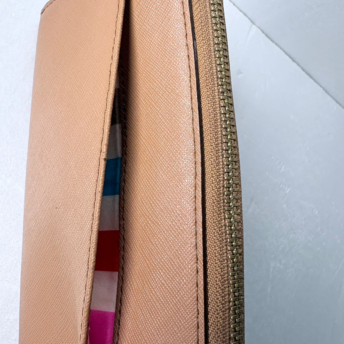 Kate Spade Tan Saffiano Zip-Around Wallet - photo 4