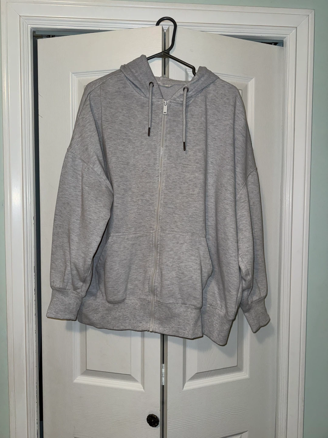 Grey Zip-Up Hoodie