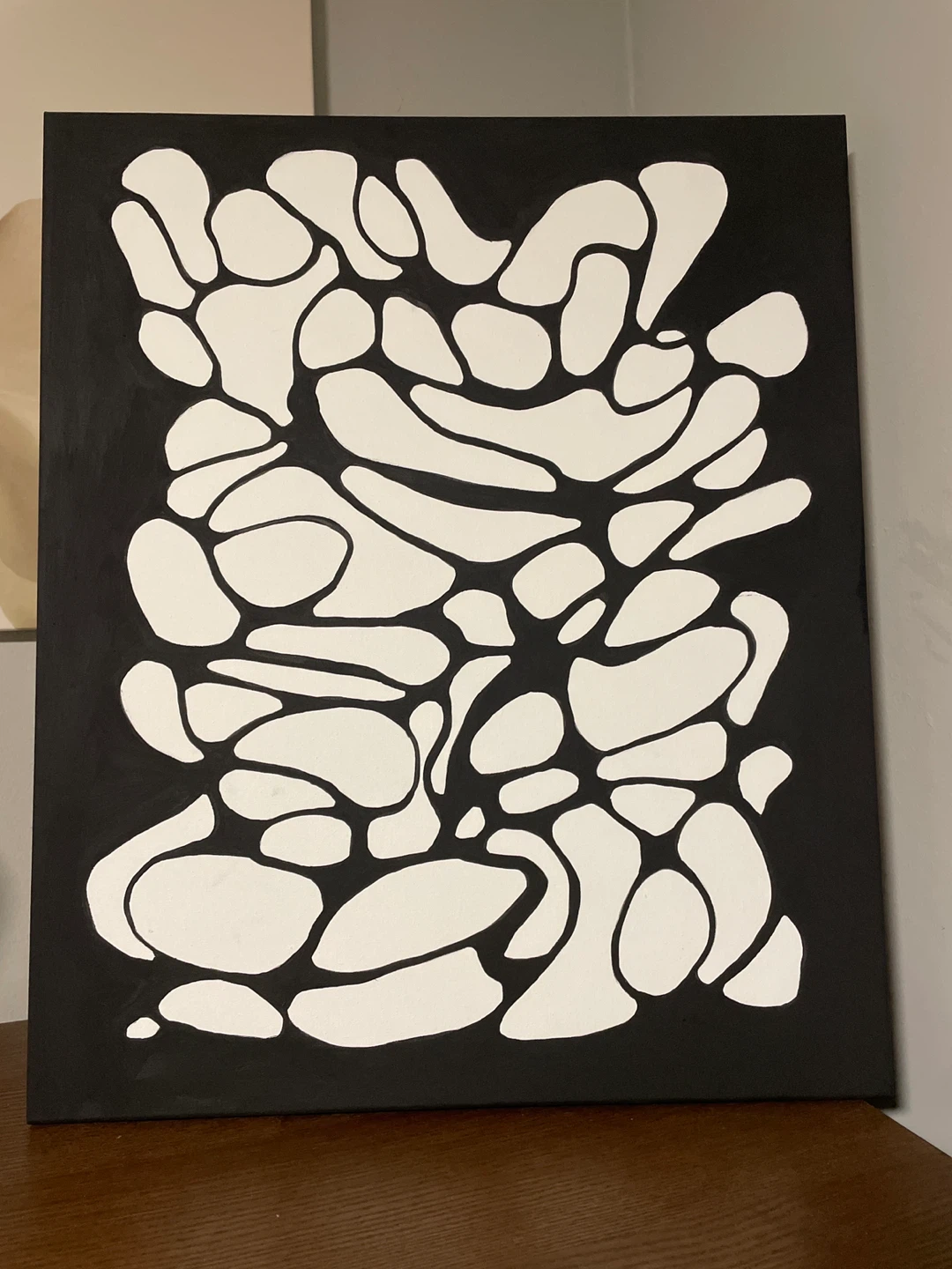 Abstract Black and White Canvas Art