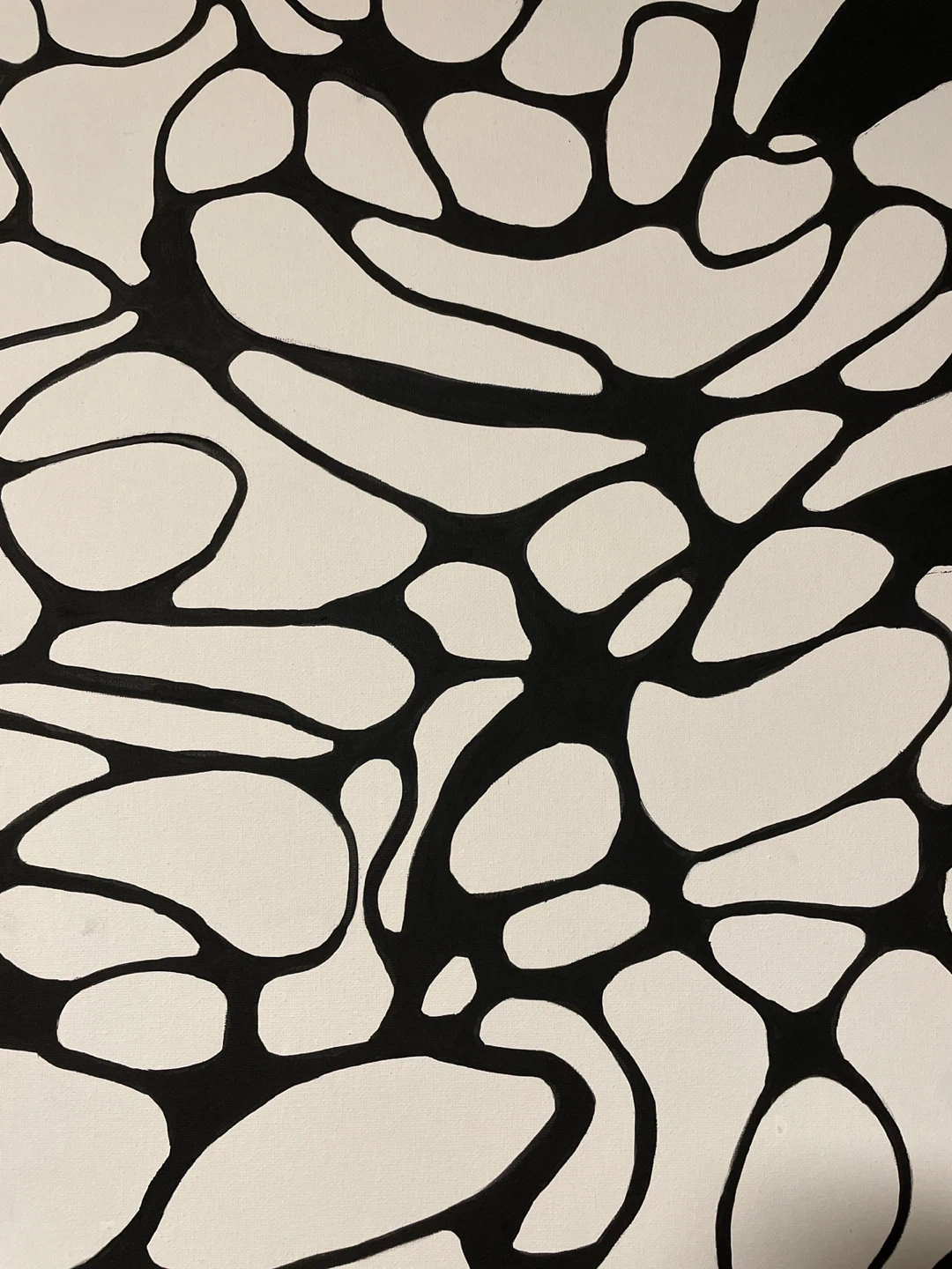 Abstract Black and White Canvas Art - photo 3