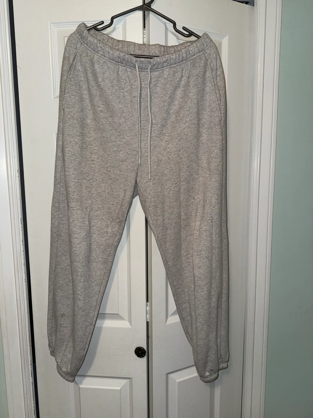 Grey Cuffed Drawstring Sweatpants