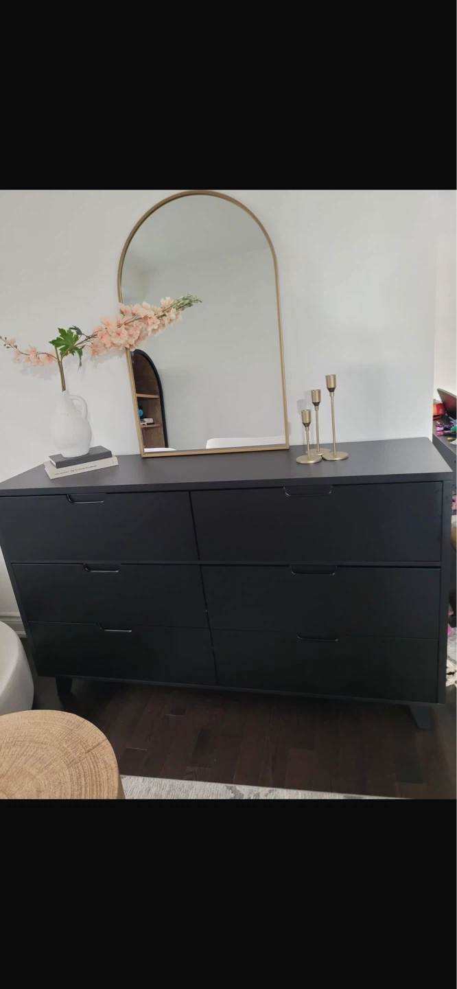 Black 6-Drawer Dresser