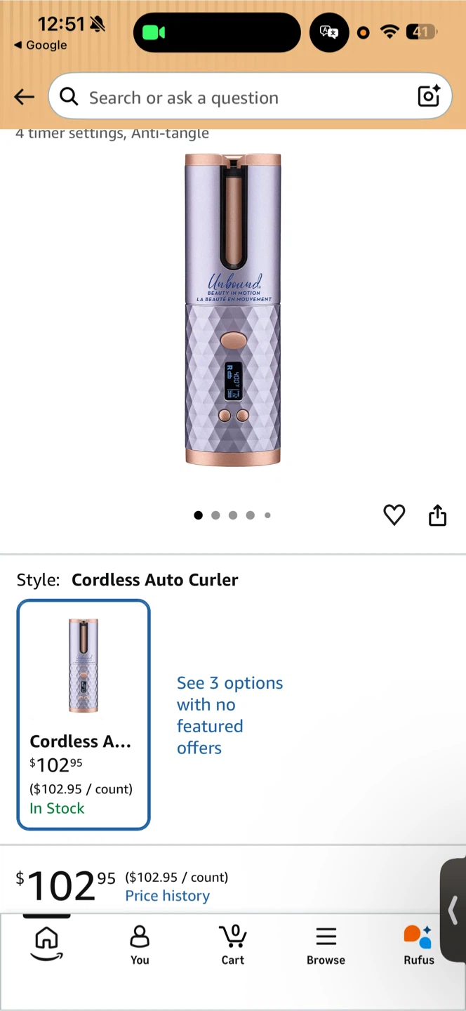 Unbound Cordless Auto Curler - photo 2