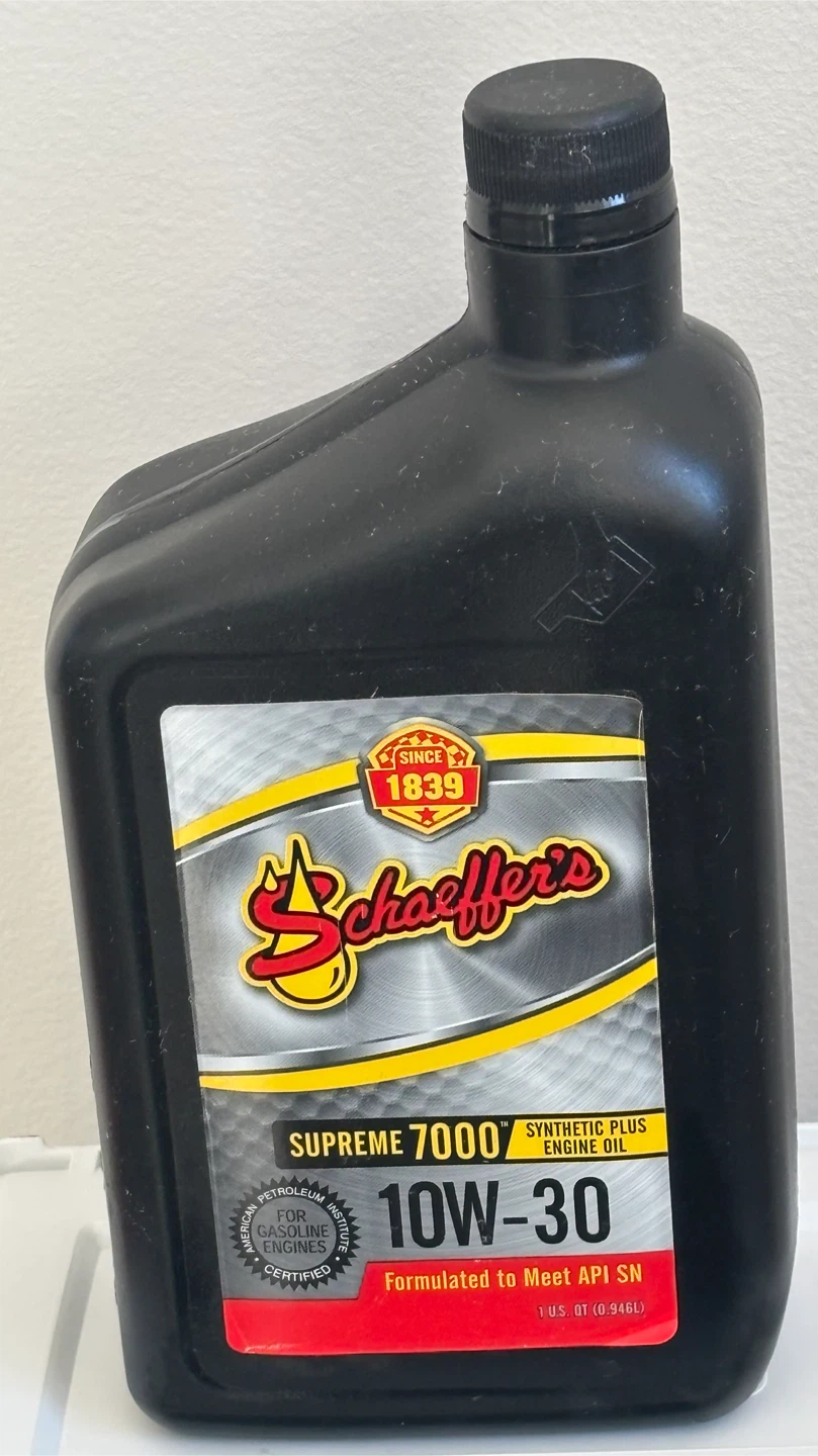 5qty. Schaeffer's Supreme 7000 10W-30 Synthetic
