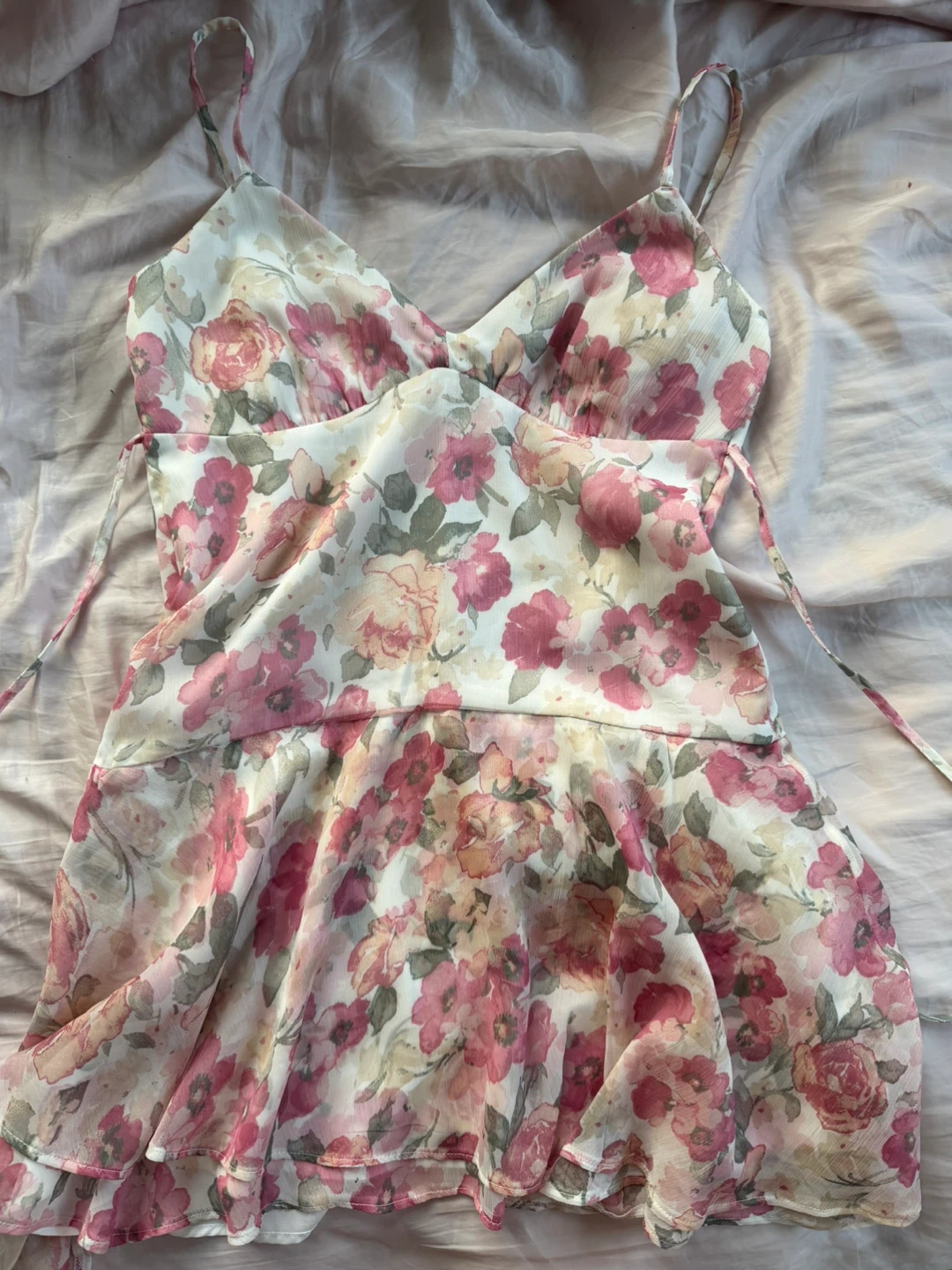hollister pink floral dress