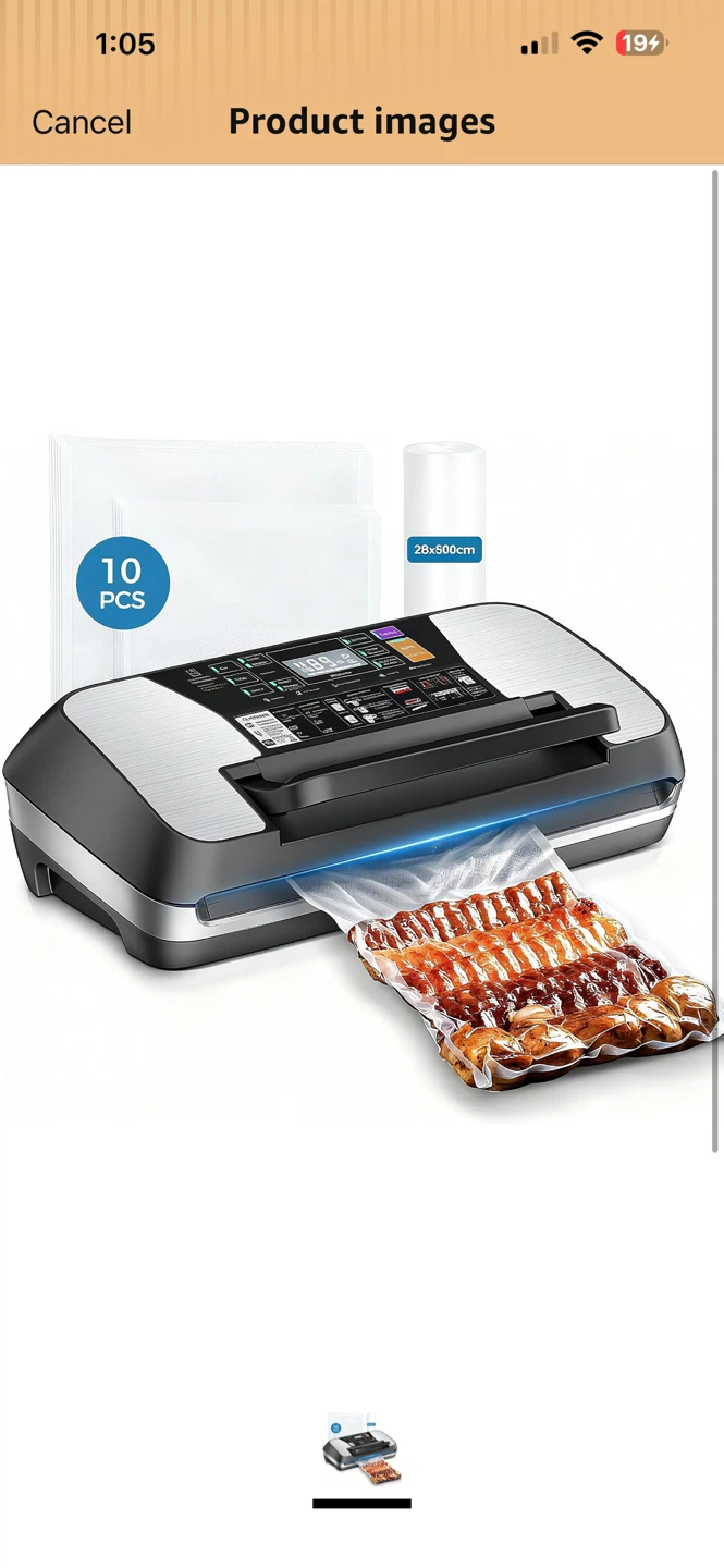 Food Vacuum Sealer Machine with Rolls and Bags