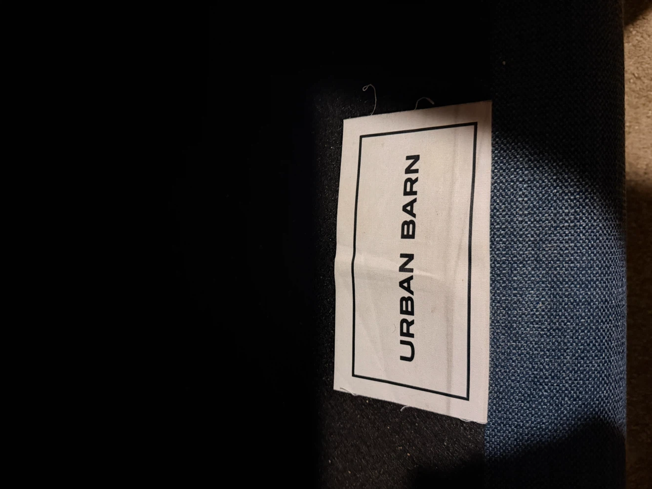Urban Barn Blue sofa with carpet - photo 3