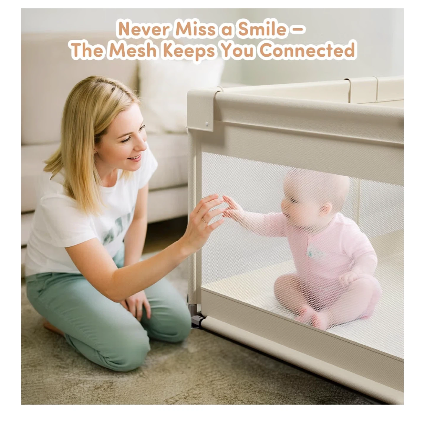 Playpen for Baby, Beige - photo 5