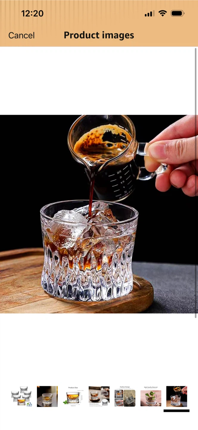 New-Set of 6 Crystal Whiskey Glasses - photo 3