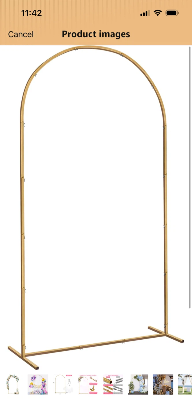New-Gold Metal Arch for Events