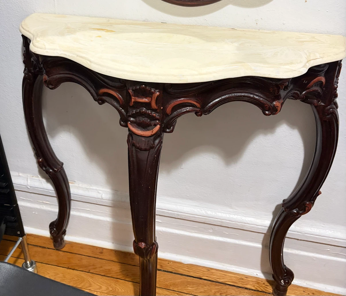 Console Table with Marble Top