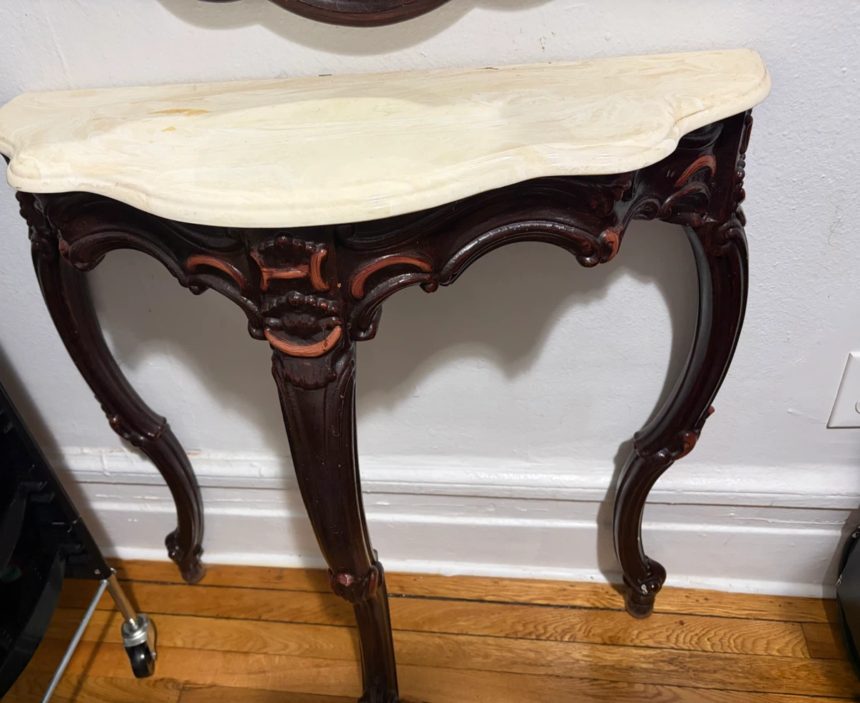 Console Table with Marble Top - photo 2