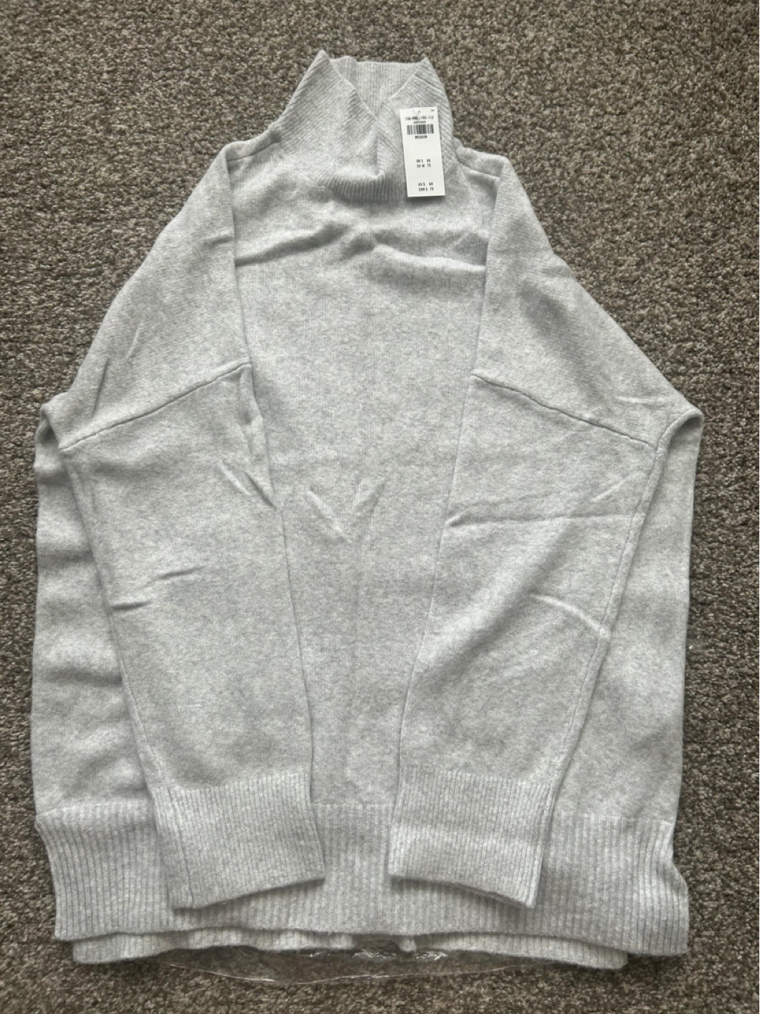 Abercrombie & Fitch Grey Mock Neck Sweater