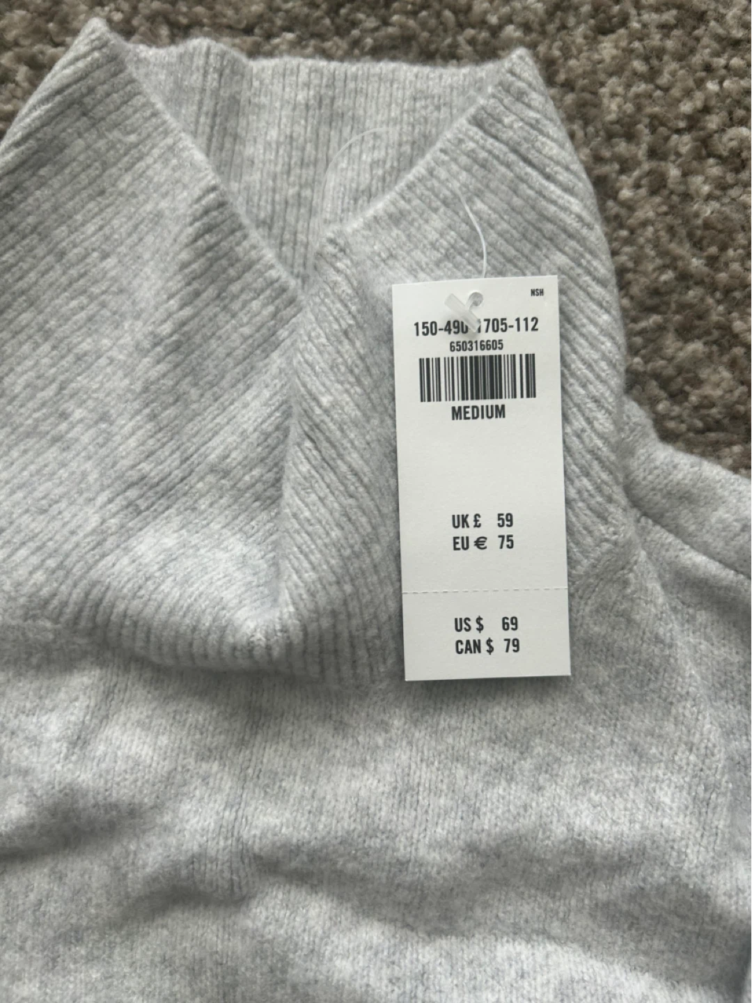 Abercrombie & Fitch Grey Mock Neck Sweater - photo 2