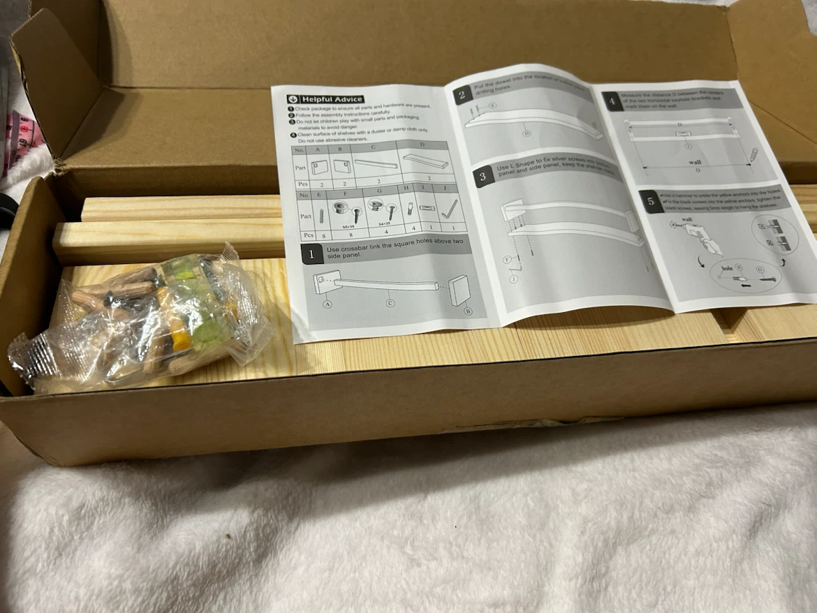New-Wooden Wall Shelf Kit! - photo 5