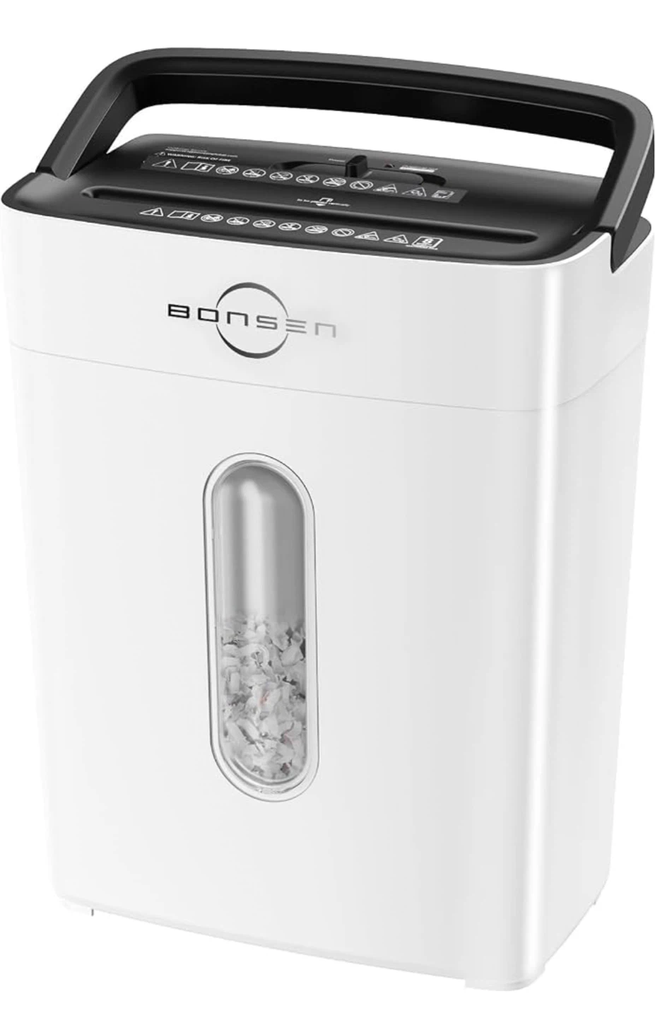 Bonsen 4 Gallon 8-Sheet Cross-Cut Paper Shredder