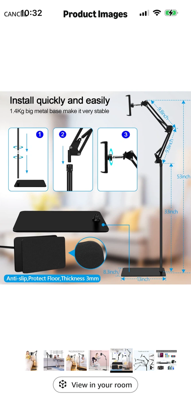New-Adjustable Tablet and Phone Stand