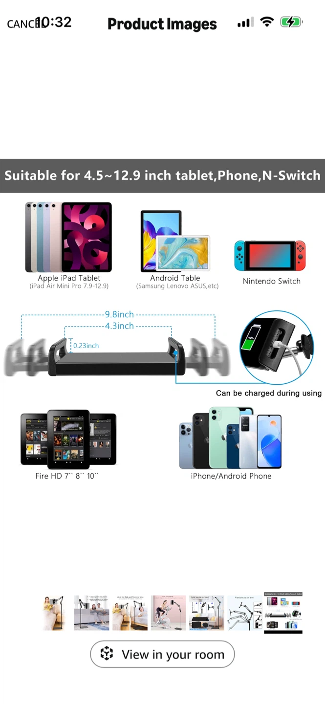 New-Adjustable Tablet and Phone Stand - photo 2