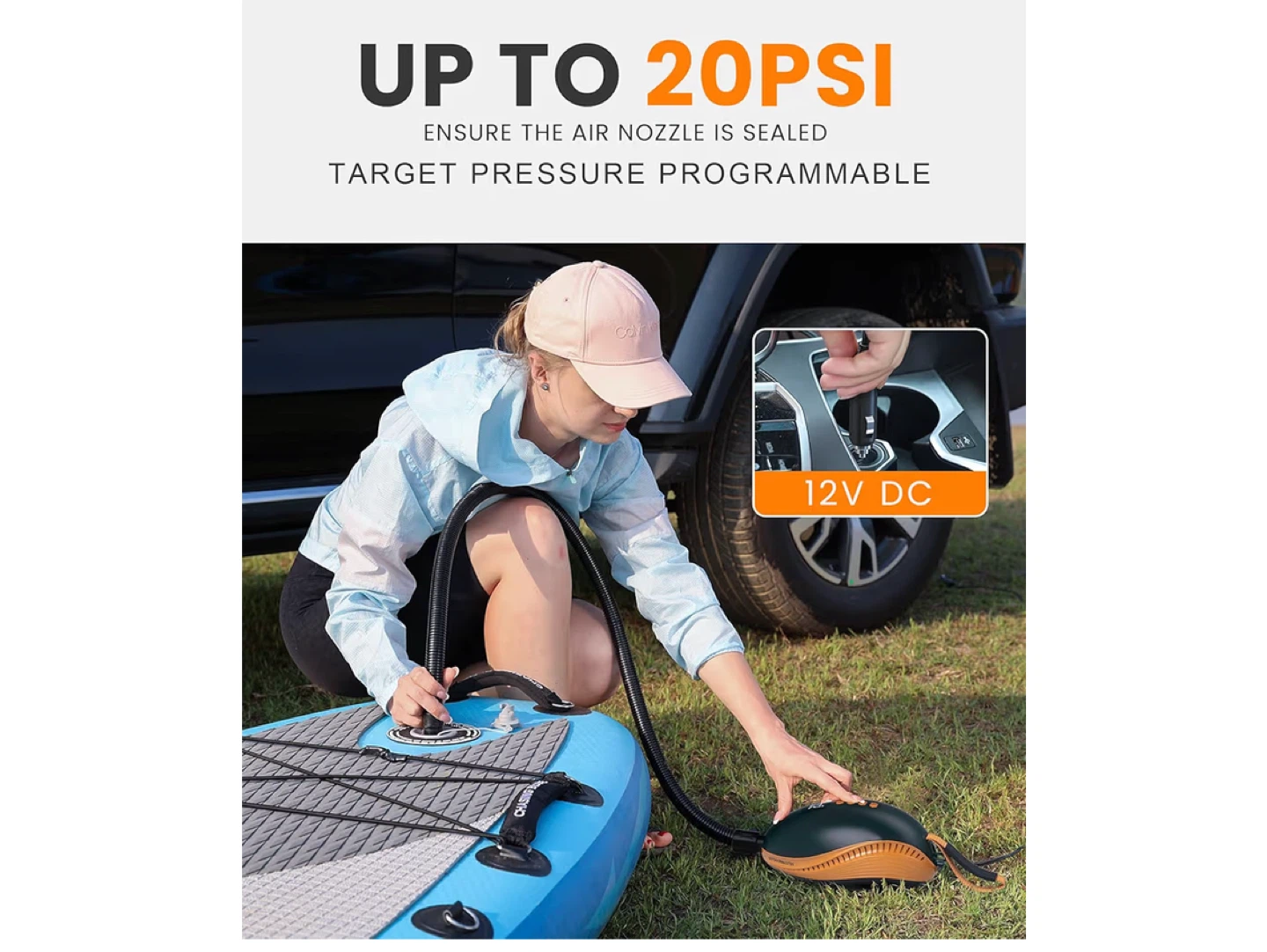 20PSI High Pressure Paddle Board Pump Electric Dolphin - photo 2