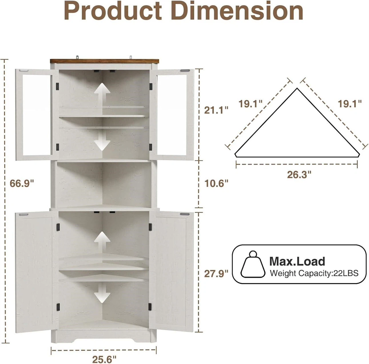 Brand New Corner Storage Cabinet - photo 2