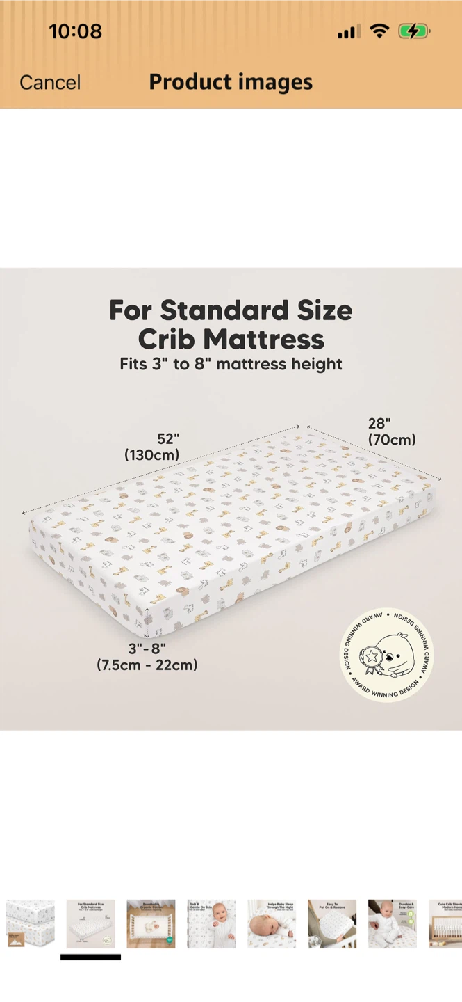 New-KeaBabies Soothe Fitted Crib Sheets
