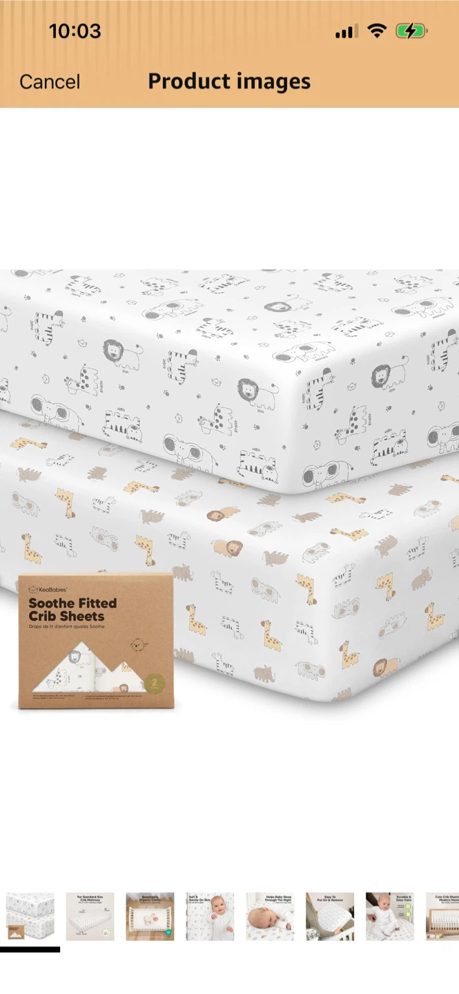 New-KeaBabies Soothe Fitted Crib Sheets - photo 2
