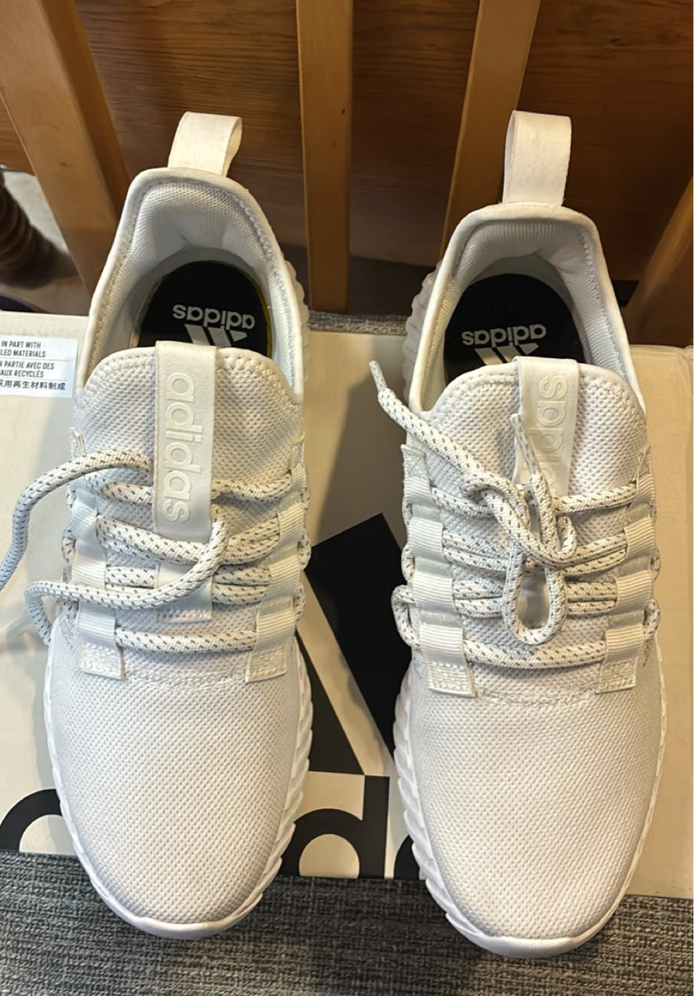 Like New Adidas ladies Kapir Flow Cloud White Running Shoes
