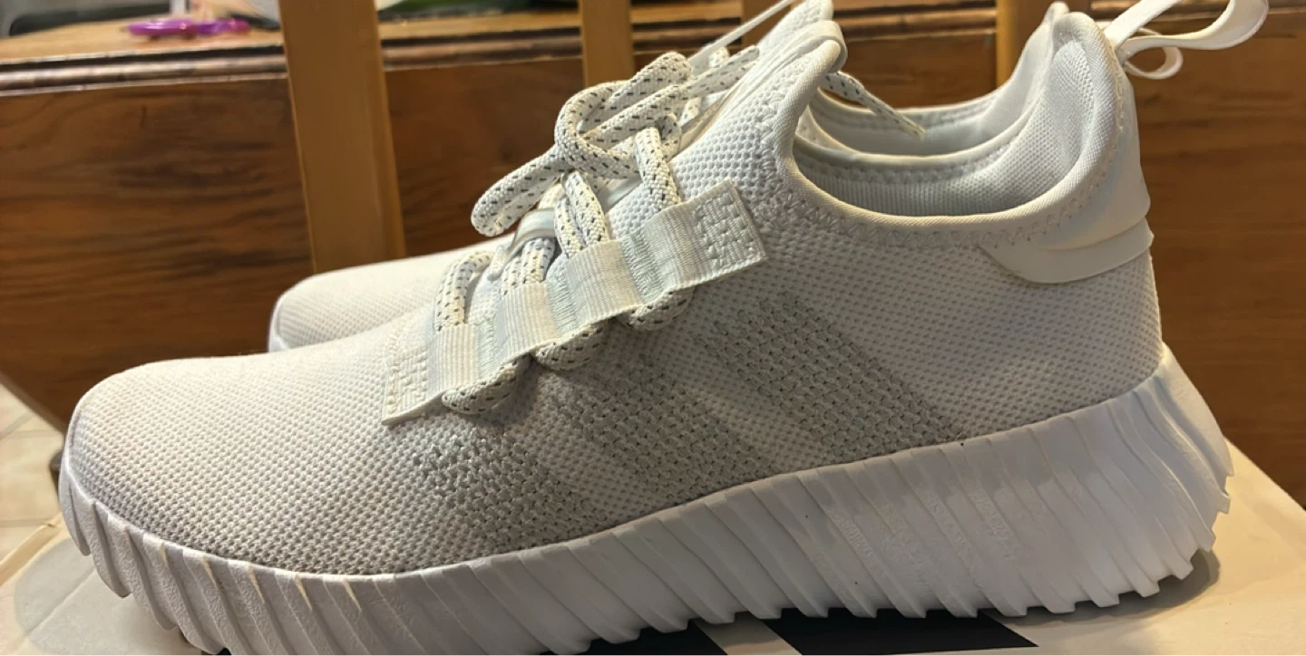 Like New Adidas ladies Kapir Flow Cloud White Running Shoes - photo 2