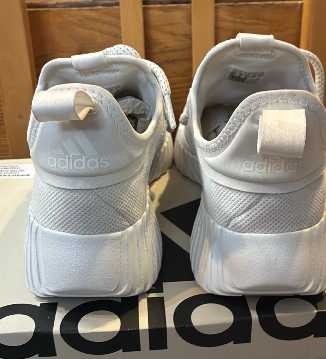Like New Adidas ladies Kapir Flow Cloud White Running Shoes - photo 3