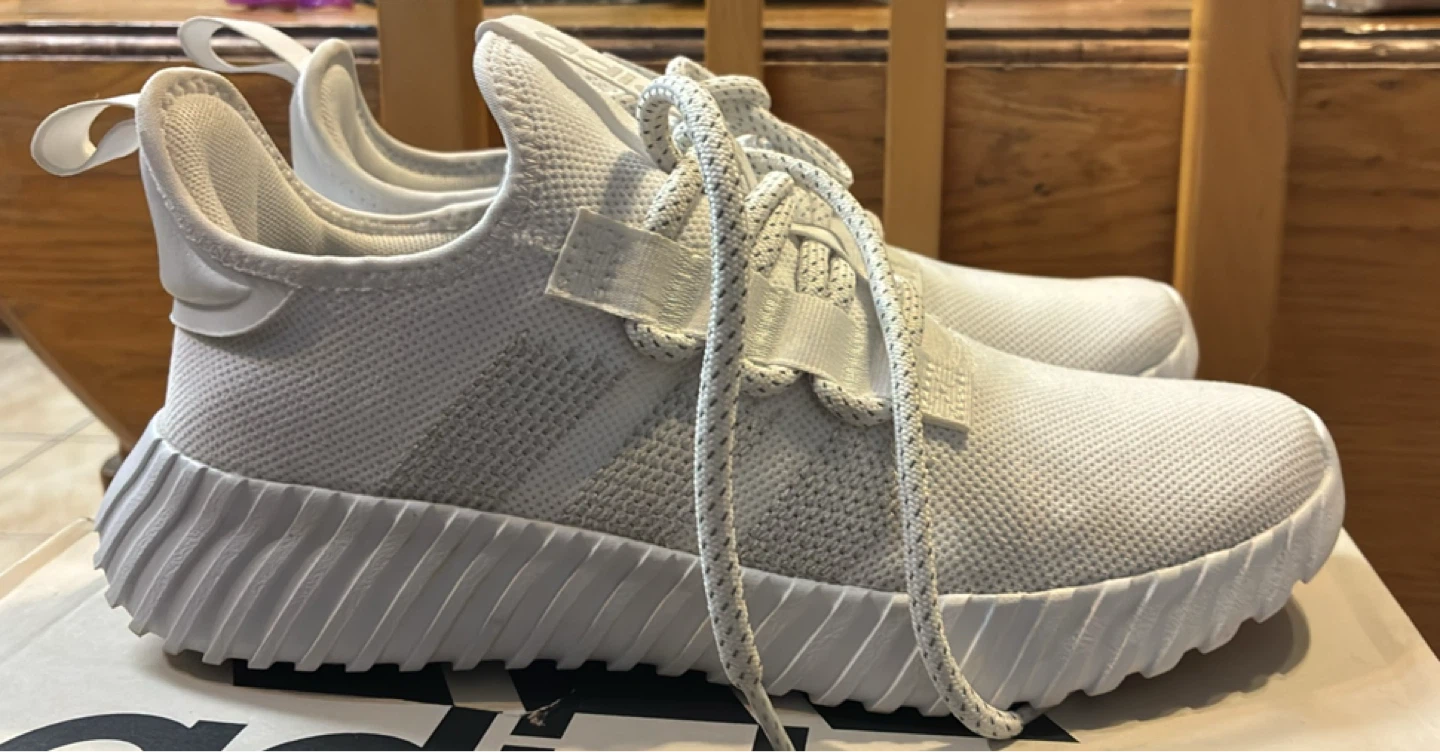 Like New Adidas ladies Kapir Flow Cloud White Running Shoes - photo 4