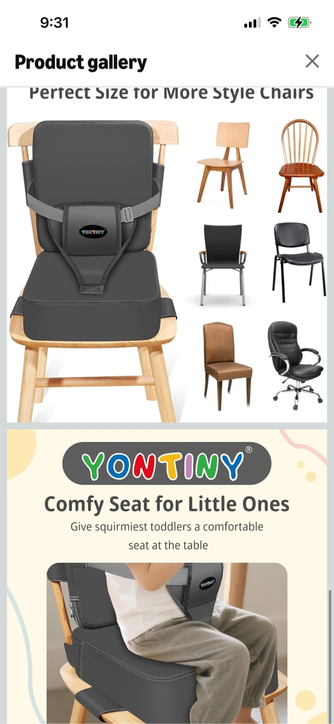 New-YONTINY Booster Seat for Little Ones