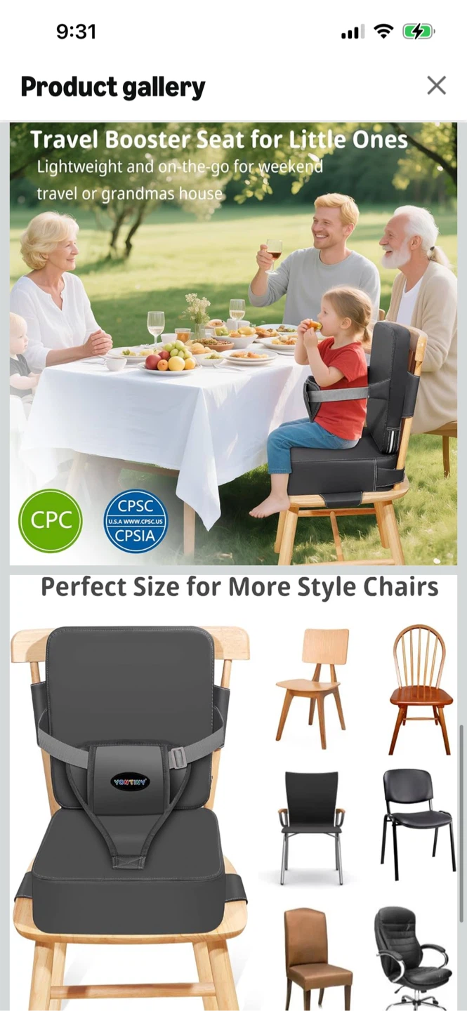 New-YONTINY Booster Seat for Little Ones - photo 4