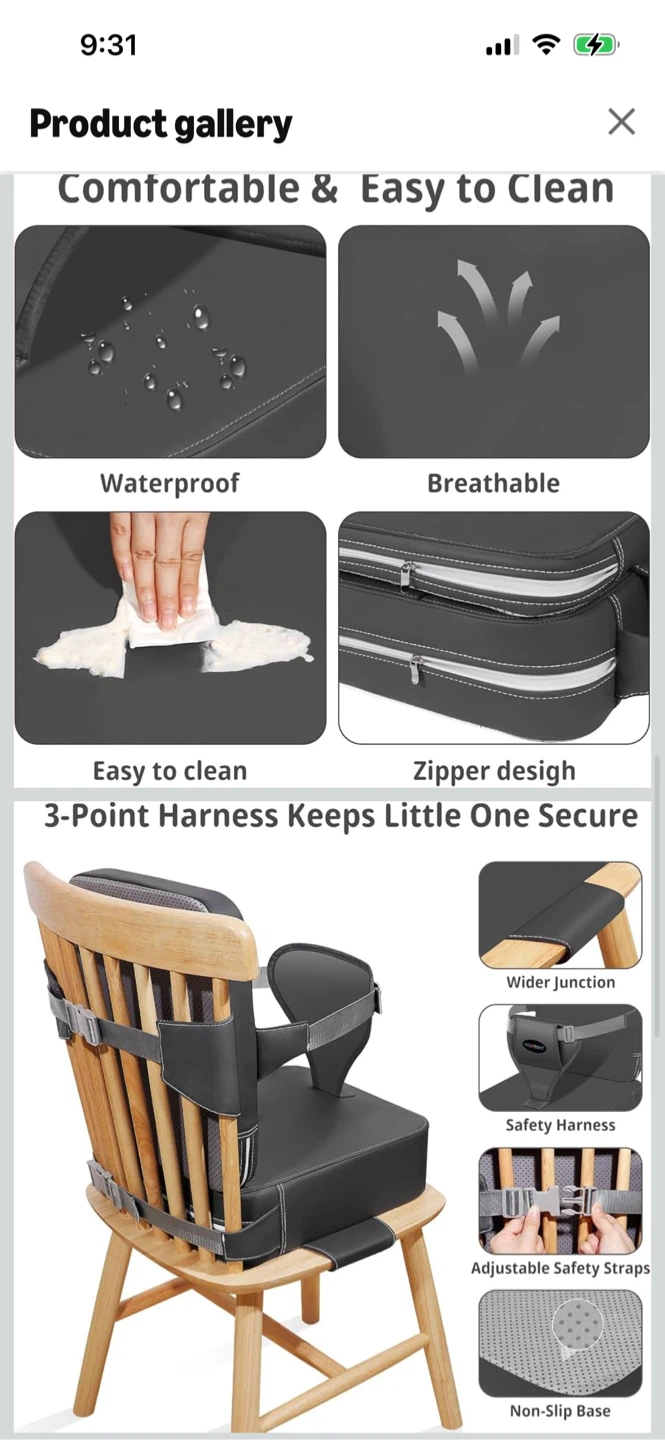 New-YONTINY Booster Seat for Little Ones - photo 5
