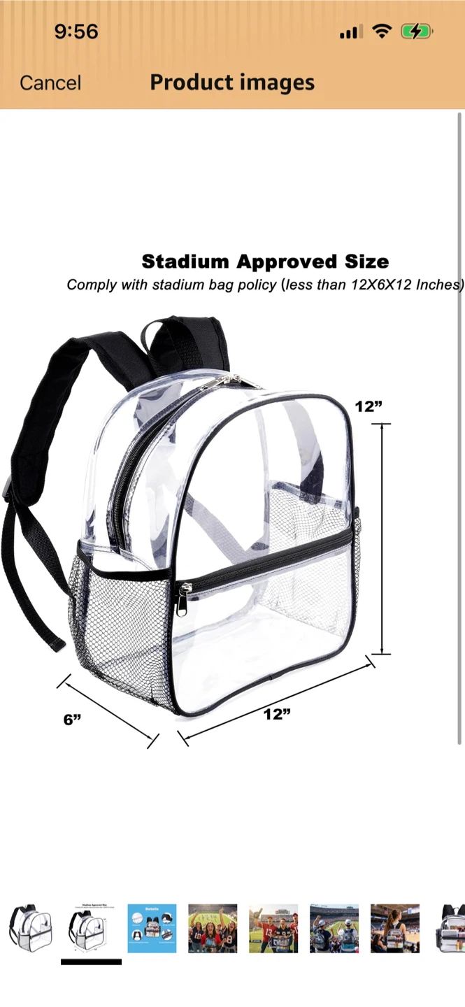 New-Clear Backpack Stadium Approved Size - photo 2