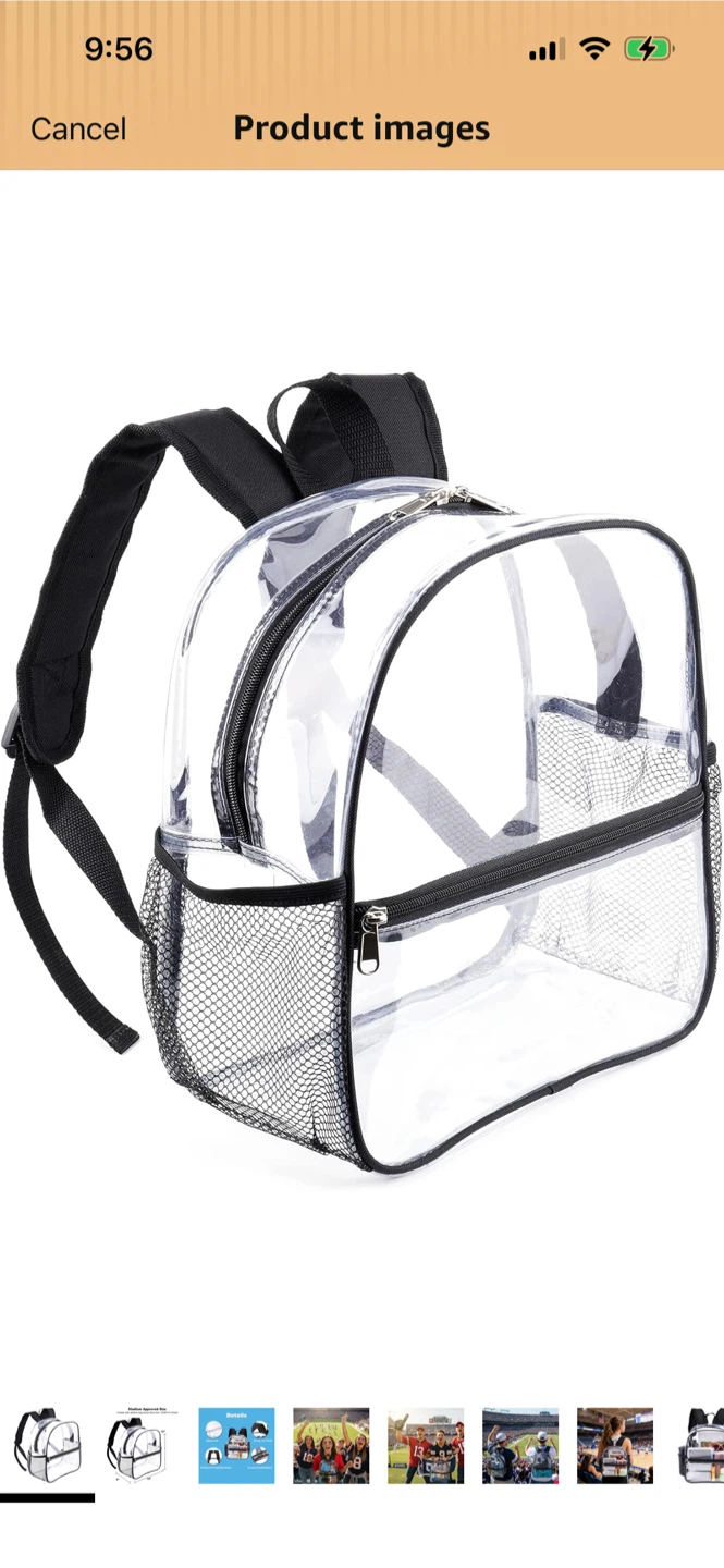New-Clear Backpack Stadium Approved Size - photo 3