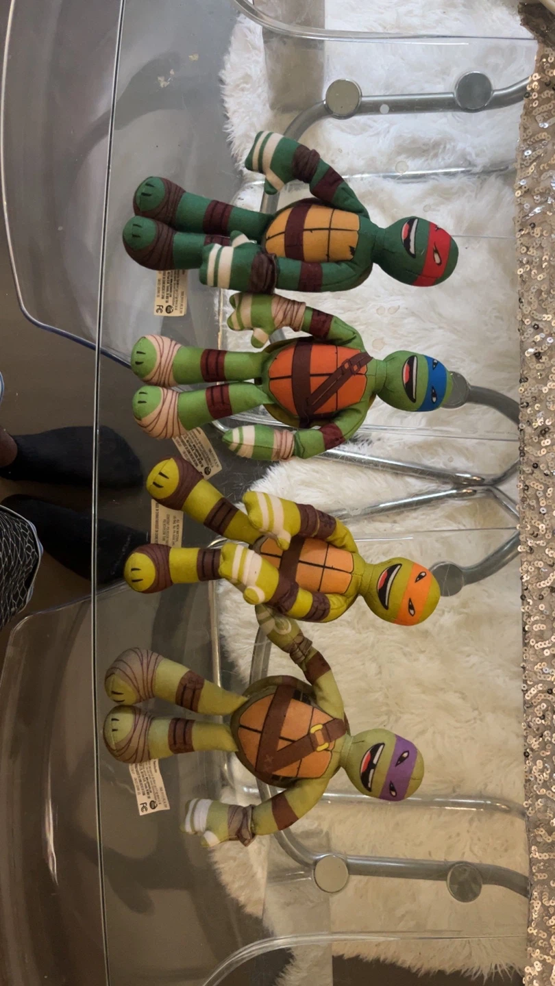 Teenage Mutant Ninja Turtles Plush Toys - Set of 4 rare 2012 - photo 2