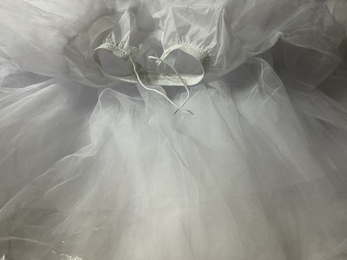 New-White Tulle Petticoat -One Size - photo 3